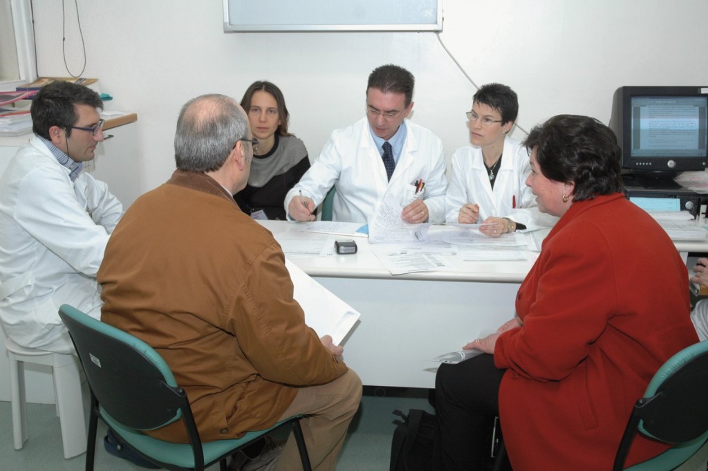 Exploring all the options. Patients seen by the Prostate Cancer Unit at Milan’s Istituto Nazionale Tumori have an initial consultation with the full range of specialists, including a urologist, radiation oncologist, medical oncologist, psychologist and nurse