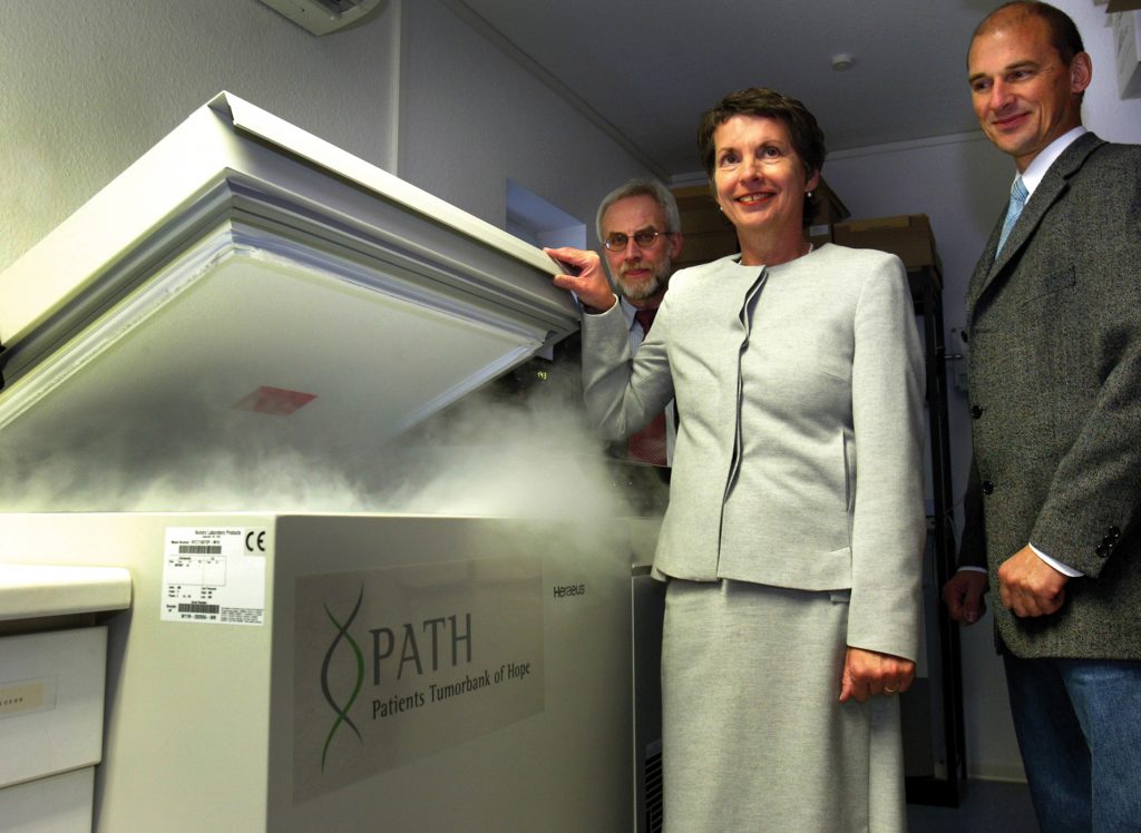 Access. The patients who run the PATH biobank, including co-founder Ulla Ohlms pictured here, ensure that the specimens from 8.300 patients currently banked here are used to progress cancer research, not just commercial interests or individual careers