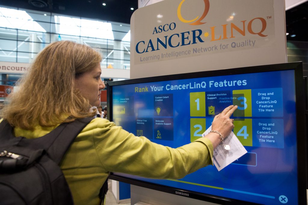 A flexible tool for clinicians. An ASCO delegate checks out the different functions CancerLinQ can offer