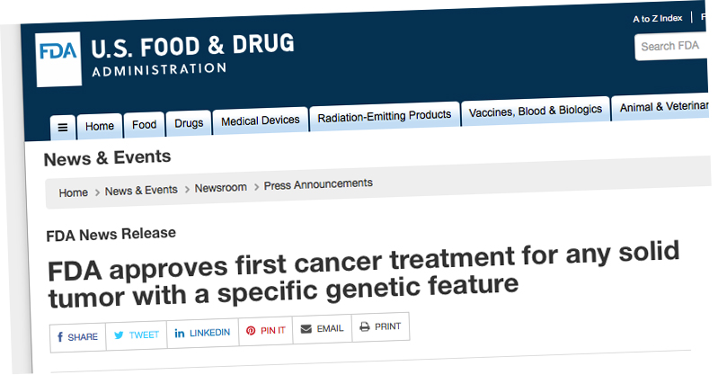 For The First Time, The FDA Approves A Cancer Drug For Use Based On ...